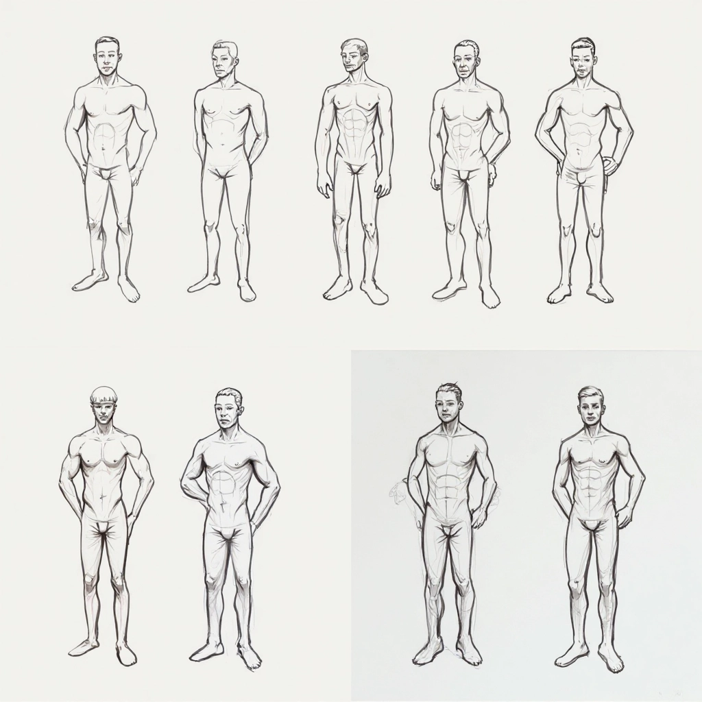 Logo ontwerp proces met iteraties en feedback