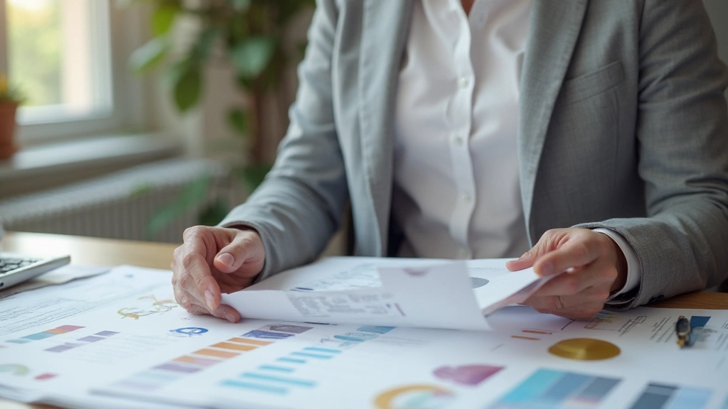 Gestructureerd merkrichtlijnen document met duidelijke secties en hiërarchie op papier