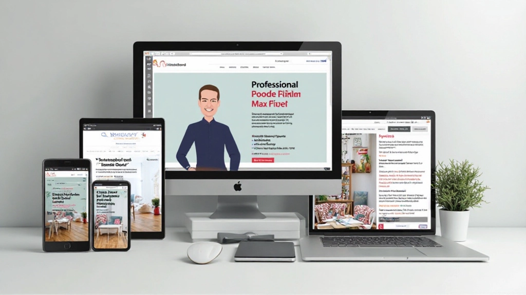 Digitale merkpresentatie op verschillende schermen en platforms