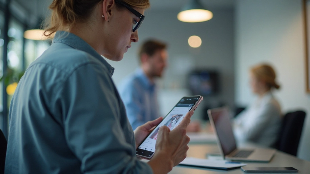 Persoon die website test op verschillende apparaten en browsers om cross-platform consistentie te verifiëren